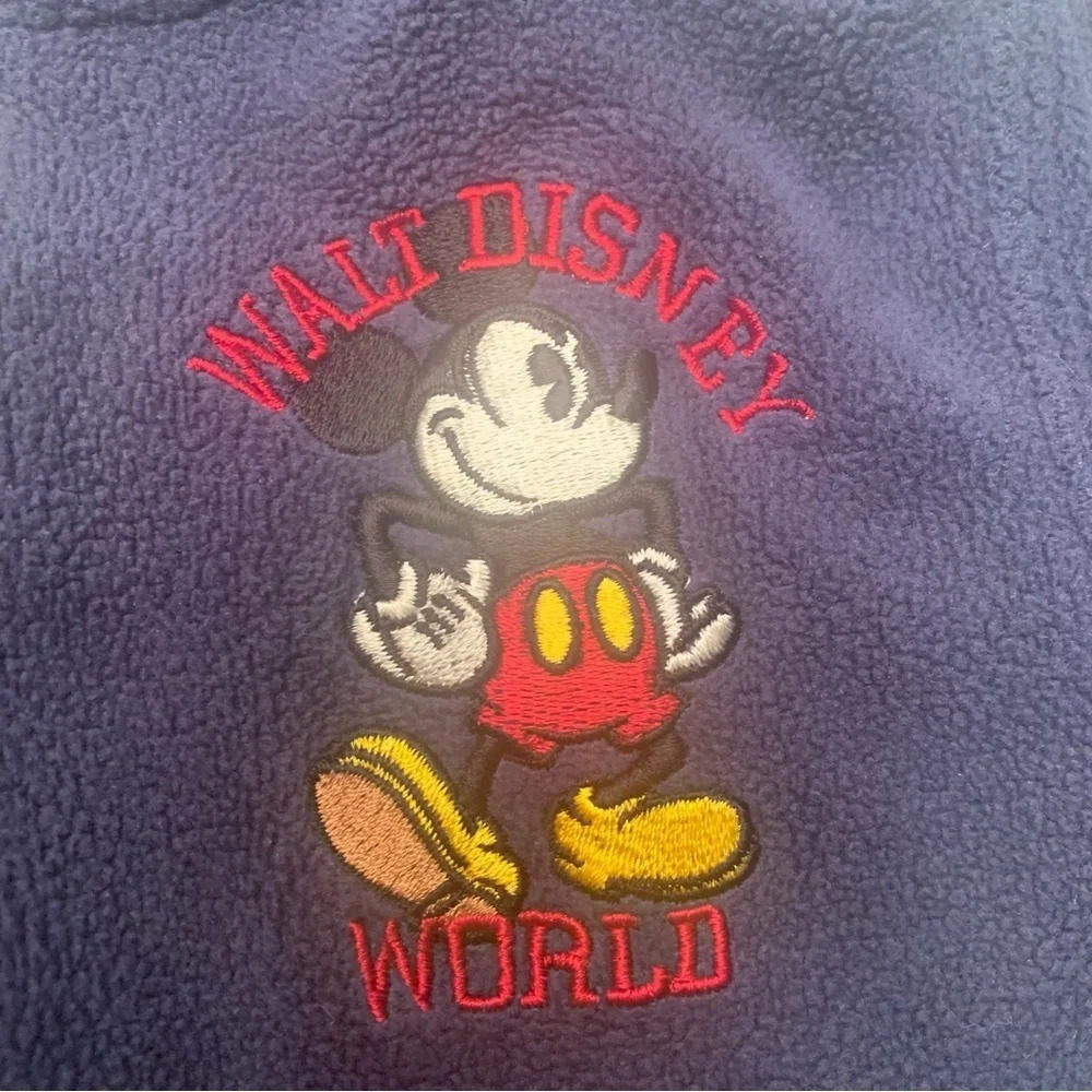 Disney Mickey Mouse full zip hooded sweater for baby size 18 month  dark blue - Picture 6 of 7